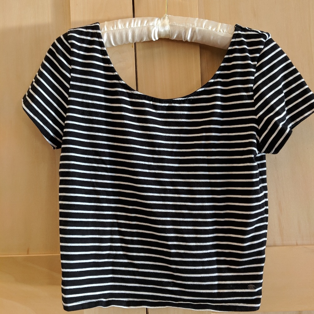 American Eagle Striped Crop Top